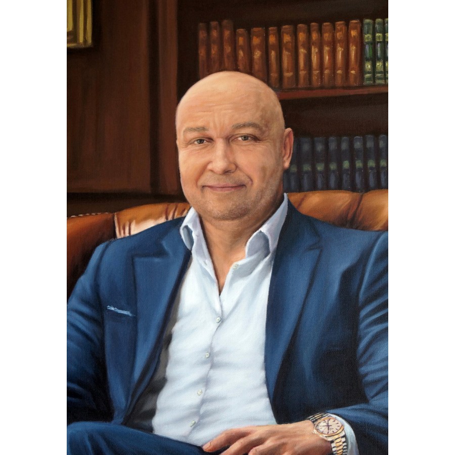 Мужской портрет маслом 203